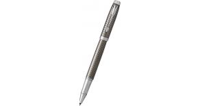 Ручка роллер Parker IM Premium T322 (1931682) Dark Espresso CT F черные чернила подар.кор.