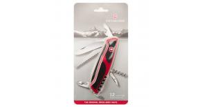 Нож перочинный Victorinox RangerGrip 55 (0.9563.CB1) 130мм 12 функций красный/черный блистер