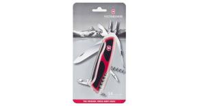 Нож перочинный Victorinox RangerGrip 74 (0.9723.CB1) 130мм 14 функций красный/черный блистер