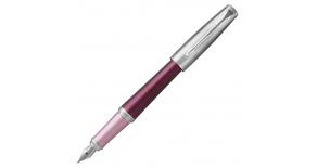 Ручка перьевая Parker Urban Premium F310 (1931567) Dark Purple CT F сталь нержавеющая подар.кор.