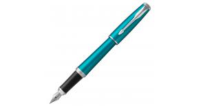 Ручка перьевая Parker Urban Core F309 (1931594) Vibrant Blue CT F сталь нержавеющая подар.кор.