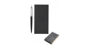 Набор Parker Jotter Core K63 (2020375) Bond Street Black CT ручка шариковая 1953184 + блокнот*РАСПРОДАЖА*