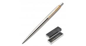 Ручка гелевая Parker Jotter Core K694 (2020647) Stainless Steel GT 0.7мм черные чернила подар.кор.