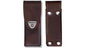 Чехол кожаный коричневый Victorinox для Swiss Tools Spirit, 4.0822.L на липучке