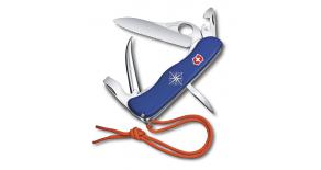 Нож перочинный VICTORINOX Skipper Pro, 111 мм, 12 функций, с фиксатором лезвия, со шнурком, синий 0.8503.2MW