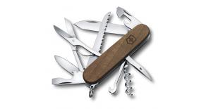 Нож перочинный VICTORINOX Huntsman, 91 мм, 15 функций, рукоять из орехового дерева 1.3711.63