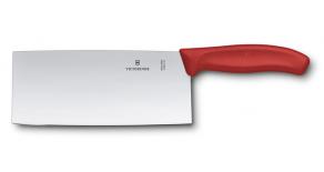 Нож сантоку VICTORINOX SwissClassic, прямое лезвие 18 см, красный, в подарочной коробке 6.8561.18G