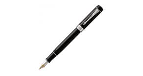 Ручка перьевая Parker Duofold F77 Centennial (1931365) Black CT F золото 14K покрытое родием подар.к
