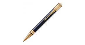 Ручка шариковая Parker Duofold K307 Prestige (1931373) Blue Chevron GT M черные чернила подар.кор.