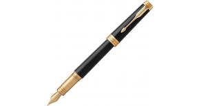 Ручка перьевая PremierF560 Lacque (1931409) Black GT F перо золото 18K подар.кор.