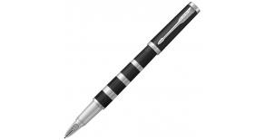 Ручка 5й пишущий узел Parker Ingenuity L F501 (1931463) Black Rubber/Metal CT F черные чернила подар.кор.