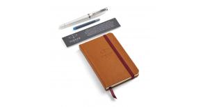 Набор Parker Urban Premium (2018975) Pearl Metal CT ручка перьевая M в компл.:блокнот подар.кор.