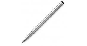 Ручка-роллер Parker Vector Steel T03, Stainless Steel CT синие чернила под.кор