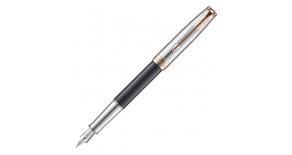 Ручка перьевая Parker Sonnet SE18 F541 (2054834) Matte Black GT F золото 18K с родиевым покрытием по