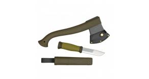 Набор нож/топор Mora Outdoor Kit MG (1-2001) хаки