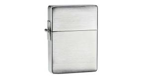 Зажигалка ZIPPO 1935 Replica™ с покрытием Brushed Chrome, латунь/сталь, серебристая, 36x12x56 мм