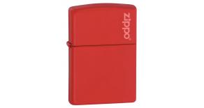Зажигалка ZIPPO Classic с покрытием Red Matte, латунь/сталь, красная, матовая, 36x12x56 мм