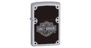 Зажигалка ZIPPO Harley-Davidson® с покрытием Satin Chrome™, латунь/сталь, серебристая, 36x12x56 мм