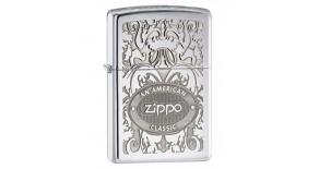 Зажигалка ZIPPO Crown Stamp™ с покрытием High Polish Chrome, латунь/сталь, серебристая, 36x12x56 мм