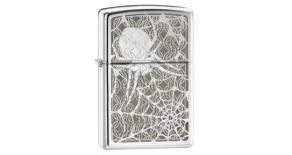 Зажигалка ZIPPO High Polish Chrome, латунь с никеле-хромовым покрыт., серебр., глянцевая