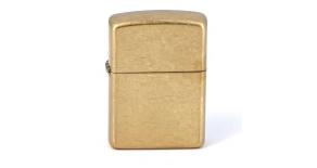 Зажигалка ZIPPO Armor™с покрытием Tumbled Brass, латунь/сталь, золотистая, матовая, 36x12x56 мм