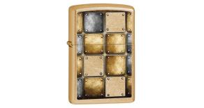 Зажигалка ZIPPO Classic, латунь с покрытием Gold Dust, золотистый, матовая, 36х12x56 мм