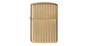 Зажигалка ZIPPO Armor™с покрытием Tumbled Brass, латунь/сталь, золотистая, матовая, 36x12x56 мм