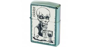 Зажигалка ZIPPO Classic с покрытием Chameleon™, латунь/сталь, зелёная, глянцевая, 36x12x56 мм