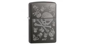 Зажигалка ZIPPO Classic с покрытием Gray Dusk , латунь/сталь, серая, матовая, 36x12x56 мм