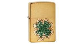 Зажигалка ZIPPO Classic с покрытием Brushed Brass, латунь/сталь, золотистая, матовая, 36x12x56 мм