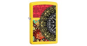 Зажигалка ZIPPO Classic с покрытием Lemon™, латунь/сталь, жёлтая, матовая, 36x12x56 мм