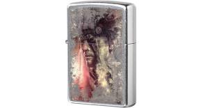 Зажигалка ZIPPO Classic с покрытием Street Chrome™, латунь/сталь, серебристая, матовая, 36x12x56 мм