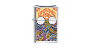Зажигалка ZIPPO Classic с покрытием High Polish Chrome, латунь/сталь, серебристая, 36x12x56 мм