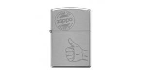 Зажигалка ZIPPO Classic с покрытием Brushed Chrome, латунь/сталь, серебристая, матовая, 36x12x56 мм
