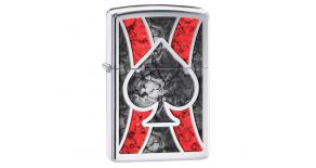 Зажигалка ZIPPO Classic с покрытием High Polish Chrome, латунь/сталь, серебристая, 36x12x56 мм