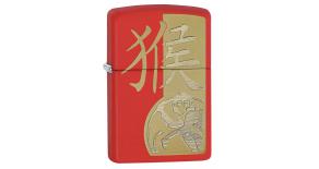 Зажигалка ZIPPO Classic с покрытием Red Matte, латунь/сталь, красная, матовая, 36x12x56 мм
