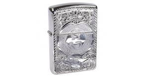 Зажигалка ZIPPO Anne Stokes с покрытием High Polish Chrome, латунь/сталь, серебристая, 36x12x56 мм