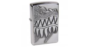 Зажигалка ZIPPO Classic с покрытием Brushed Chrome, латунь/сталь, серебристая, матовая, 36x12x56 мм