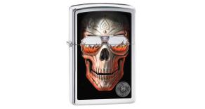 Зажигалка ZIPPO Anne Stokes с покрытием High Polish Chrome, латунь/сталь, серебристая, 36x12x56 мм