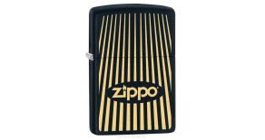 Зажигалка ZIPPO 218 Zippo с покрытием Black Matte, латунь/сталь, чёрная, матовая, 36x12x56 мм