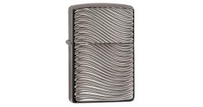 Зажигалка ZIPPO Armor с покрытием Black Ice, латунь/сталь, чёрная, глянцевая, 36x12x56 мм