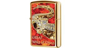 Зажигалка ZIPPO Classic с покрытием High Polish Brass, латунь/сталь, золотистая, 36x12x56 мм