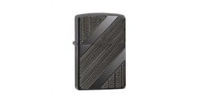 Зажигалка ZIPPO Armor™ с покрытием High Polish Black Ice®, латунь/сталь, чёрная, 36x12x56 мм
