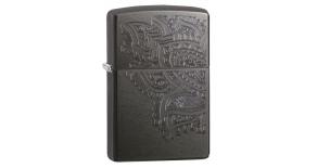 Зажигалка ZIPPO Classic с покрытием Gray, латунь/сталь, серая, матовая, 36x12x56 мм