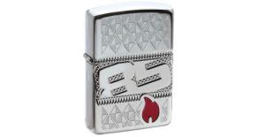 Зажигалка ZIPPO 85 Armor Facet с покрытием High Polish Chrome, латунь/сталь, серебристая, 36x12x56мм