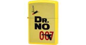 Зажигалка ZIPPO James Bond с покрытием Lemon™, латунь/сталь, жёлтая, матовая, 36x12x56 мм