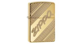 Зажигалка ZIPPO Armor® с покрытием High Polish Brass, латунь/сталь, золотистая, 36x12x56 мм