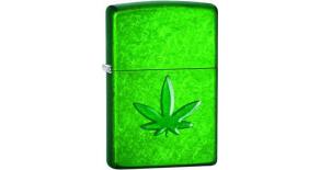 Зажигалка ZIPPO Classic с покрытием Meadow™, латунь/сталь, зелёная, глянцевая, 36x12x56 мм