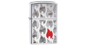 Зажигалка ZIPPO Classic с покрытием High Polish Chrome, латунь/сталь, серебристая, 36x12x56 мм