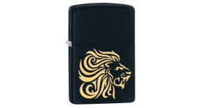 Зажигалка ZIPPO с покрытием Black Matte, латунь/сталь, чёрная, матовая, 36x12x56 мм